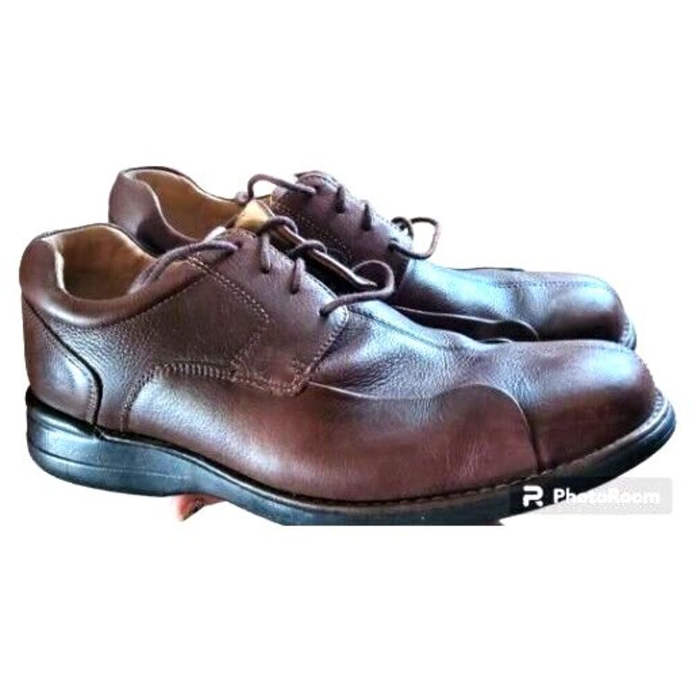 Johnston & Murphy Shuler Sheepskin‎ Lined Leather Oxford Shoes Men's 9 M EU 42